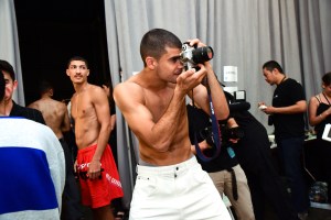 Backstage at Willy Chavarria Men's Spring 2019
