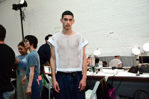 Backstage at Willy Chavarria Men's Spring 2019