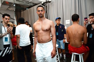Backstage at Willy Chavarria Men's Spring 2019