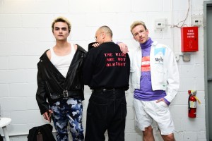 Backstage at Willy Chavarria Men's Spring 2019