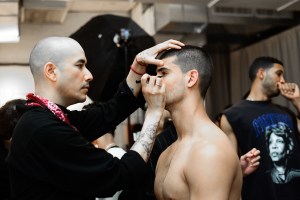 Backstage at Willy Chavarria Men's Spring 2019