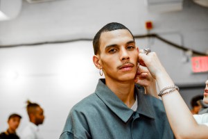 Backstage at Willy Chavarria Men's Spring 2019