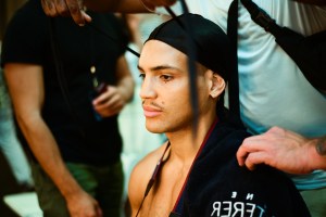 Backstage at Willy Chavarria Men's Spring 2019