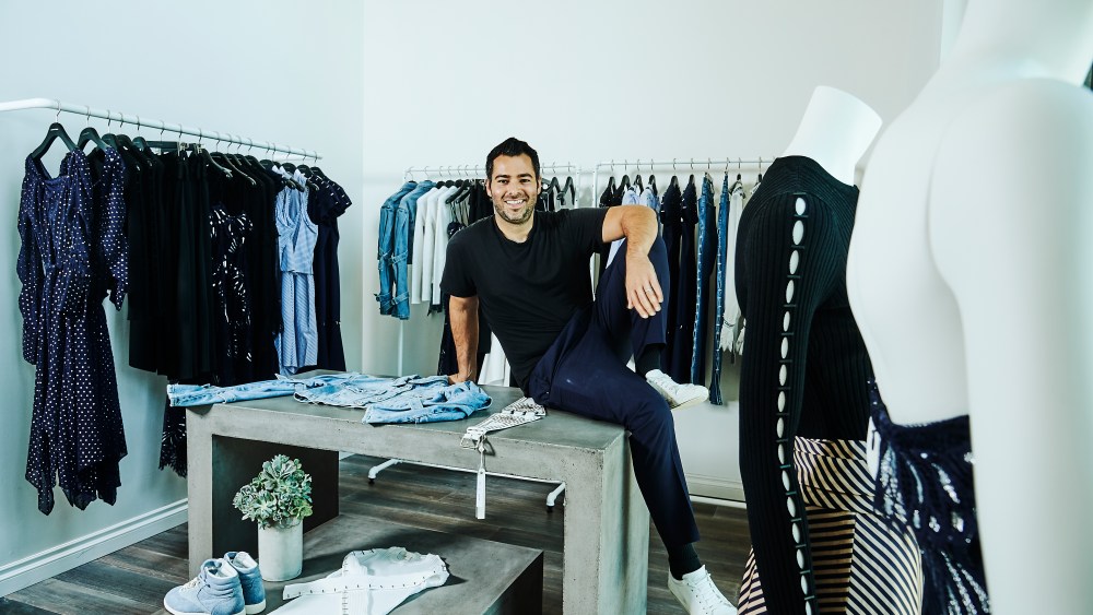 Jonathan Simkhai in his first retail space in Los Angeles on July 20, 2018.