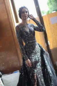 Backstage at Zuhair Murad Couture Fall 2018