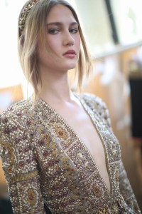 Backstage at Zuhair Murad Couture Fall 2018