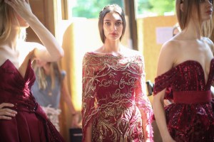 Backstage at Zuhair Murad Couture Fall 2018