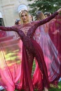 Backstage at Zuhair Murad Couture Fall 2018