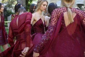 Backstage at Zuhair Murad Couture Fall 2018