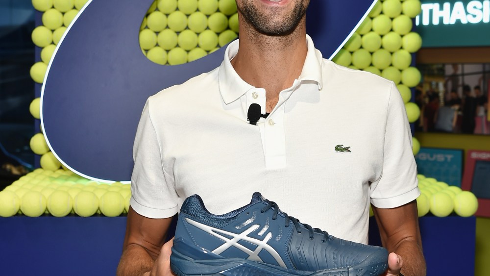 NEW YORK, NY - AUGUST 22:  A Conversation With Novak Djokovic at the ASICS 5th Ave Flagship Store on August 22, 2018 in New York City.  (Photo by Mike Coppola/Getty Images for ASICS)