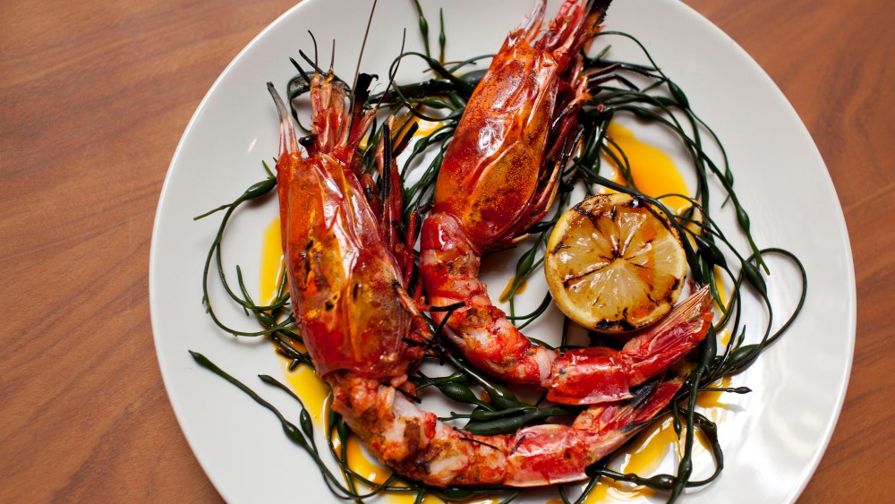 Grilled Langostine with Wakame Butter