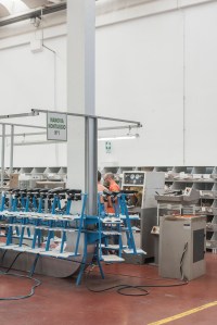 Leo's shoe factory in Italy.