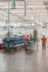 Leo's shoe factory in Italy.
