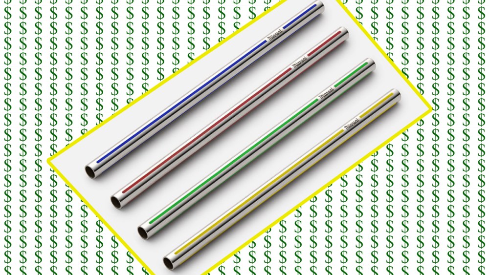 Miansai's $325 set of sterling silver straws.