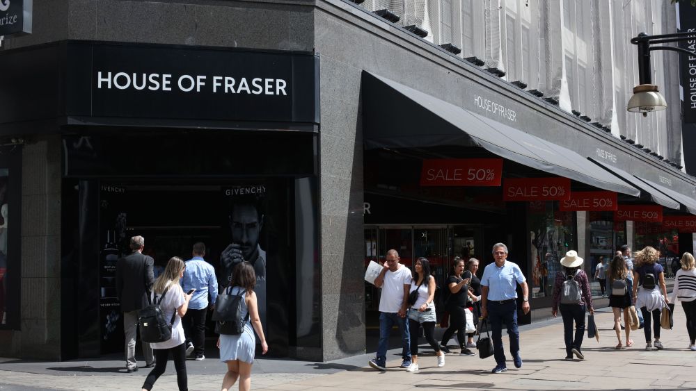 House of Fraser flagship store in Oxford Street