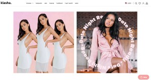 Klasha's e-commerce homepage.