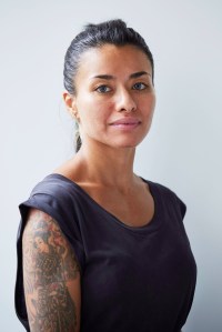 Laura Marin, a recent graduate of the Course of Trade training program in sewing for the apparel sector.