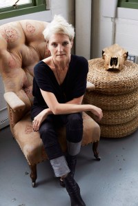 Designer Malia Mills who founded her swimwear and ready-to-wear company 25 years ago and who is hosting the Course of Trade training program in sewing for the apparel sector in her Brooklyn, NY headquarters.
