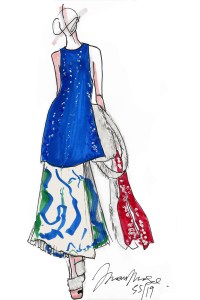 "An abstract palette anchored by deconstructed tailoring and texture" - Marina Moscone