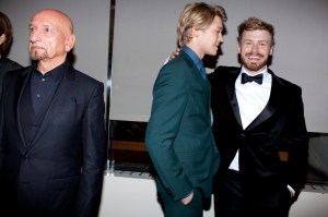 Sir Ben Kingsley, Joe Alwyn and Matthew Orton