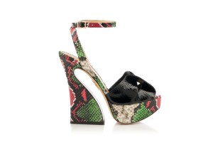 Charlotte Olympia Resort 2019
Charlotte Olympia has changed strategy to solely concentrate on the wholesale market after filing for U.S. bankruptcy and her resort offering is meant for the party season. Olympia says the collection is for the Òparty animal within, using a range of colors textures and leopard printsÓ on a range that includes snake skin-printed platform sandal pumps, satin mules and brightly colorful slip-on sneakers.
