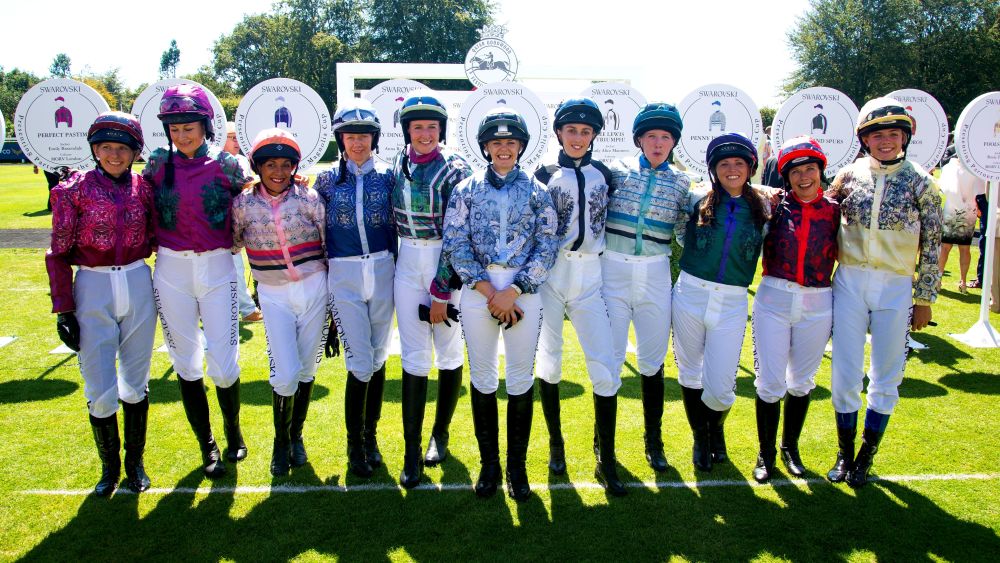 Magnolia Cup Jockeys at Qatar Glorious Goodwood Festival, West Sussex, UK - 02 Aug 2018