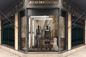 Jonathan Simkhai's window at Saks Fifth Avenue.