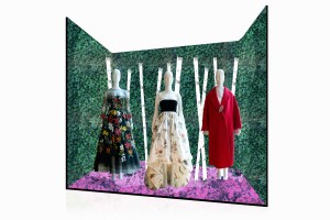 Oscar de la Renta's window at Saks Fifth Avenue.
