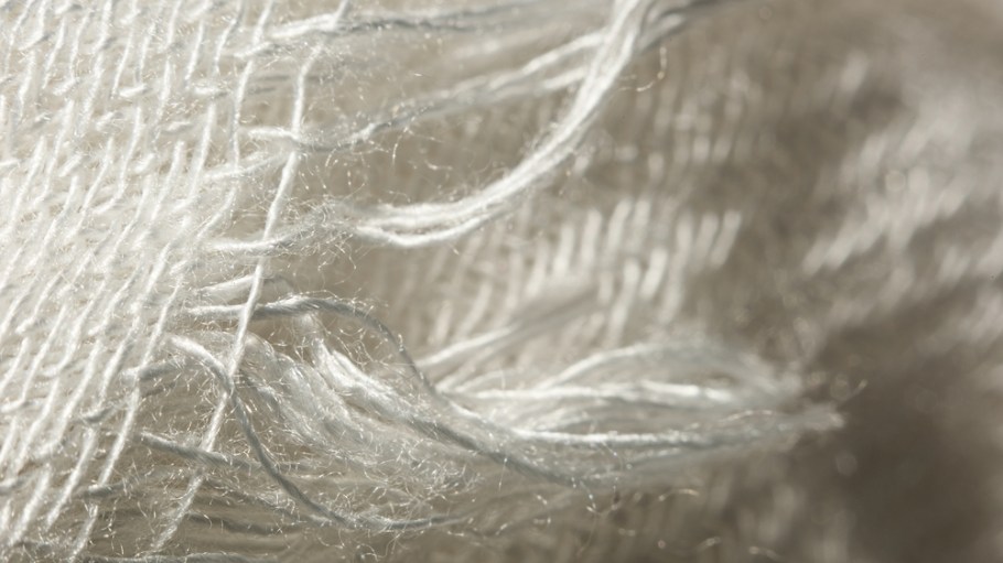 Close up of woven viscose fiber