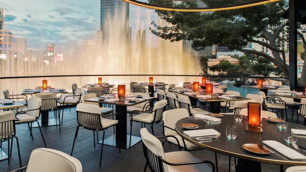 Spago's Sunset Patio at Bellagio Las Vegas