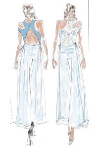 "I am inspired by strong and kind women around me (my family, friends, teachers, etc). I design clothing that highlights their bodies and personalities, while making sure they remain comfortable." SUPIMA x Bryn Lourié,
Rhode Island School of Design