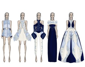 "The inspiration behind my designs is the use of technology to create garments with some futuristic aspects.... This collection is about 'The connection between the present and the future." - SUPIMA x Jessica Rubinstein, Savannah College of Art and Design