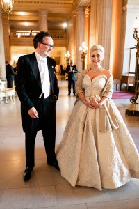 Matthew Shilvock and Carmen Giannattasio attend San Francisco Opera Ball 2018 on September 7th 2018 at War Memorial Opera House in San Francisco, CA (Photo - Drew Altizer)