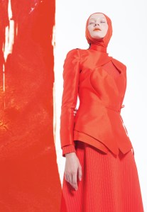 A fashion photograph used in the exhibit: Haslida Rahim