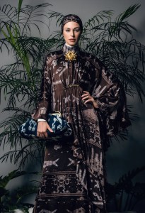 A fashion photograph used in the exhibit: Itang Yunasz
