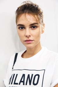 Backstage at Emporio Armani RTW Spring 2019