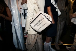Backstage at Emporio Armani RTW Spring 2019
