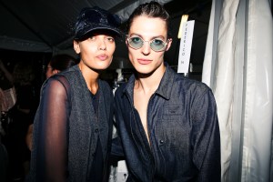 Backstage at Emporio Armani RTW Spring 2019