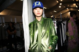 Backstage at Emporio Armani RTW Spring 2019