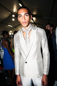 Backstage at Emporio Armani RTW Spring 2019