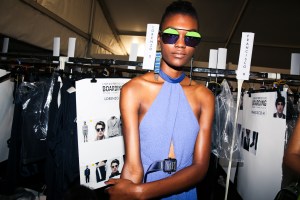 Backstage at Emporio Armani RTW Spring 2019