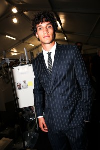 Backstage at Emporio Armani RTW Spring 2019