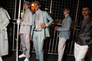 Backstage at Emporio Armani RTW Spring 2019