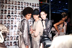 Backstage at Emporio Armani RTW Spring 2019