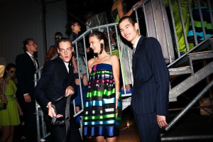 Backstage at Emporio Armani RTW Spring 2019