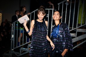 Backstage at Emporio Armani RTW Spring 2019