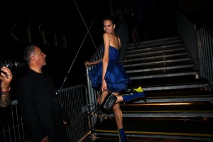 Backstage at Emporio Armani RTW Spring 2019