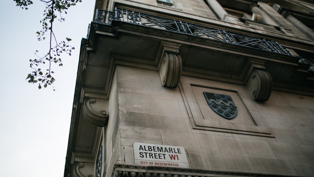 A view of London's Albemarle Street