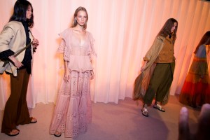 Backstage at Alberta Ferretti RTW Spring 2019