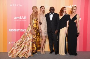 Adwoa Aboah, Mariacarla Boscono, Edward Enninful, Karen Elson and Amber Valletta